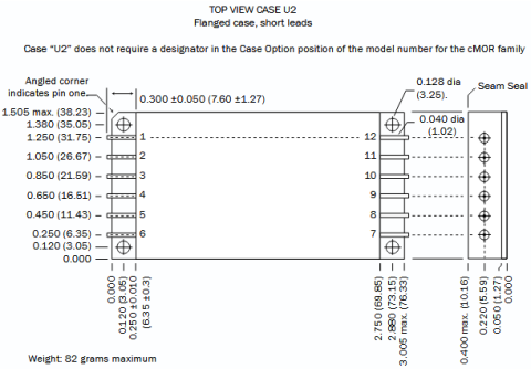 cMor Flanged Dimensions
